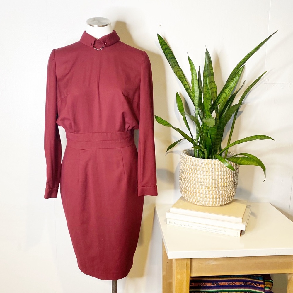 BGL | Long Sleeve Dress w/ Blouson Top